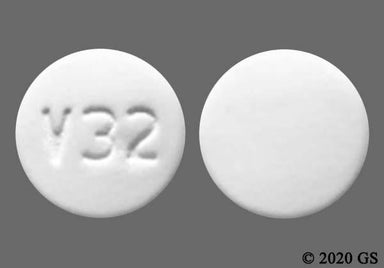 White Round V32 - Albendazole 200mg Tablet