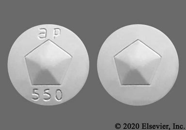 White Round ap 550 - Albendazole 200mg Tablet