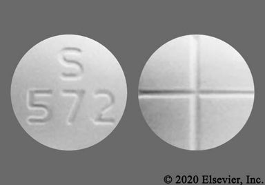White Round S 572 - Acetazolamide 250mg Tablet