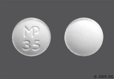 White Round MP 35 - Spironolactone 25mg Tablet
