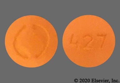 Orange Round O And 427 - Imipramine Hydrochloride 50mg Tablet