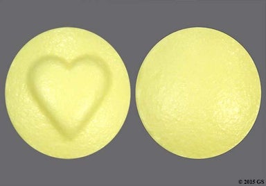 Yellow Round Logo - GoodSense Aspirin 81mg Safety Coated Tablet