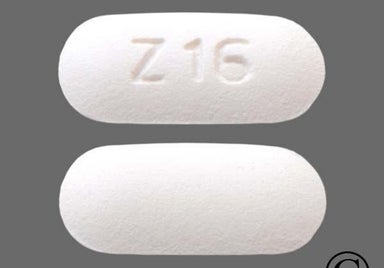 White Oblong Z 16 - Losartan Potassium 50mg Tablet