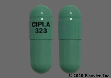Green Capsule CIPLA 323 - Dimethyl Fumarate 240mg Delayed-Release Capsule