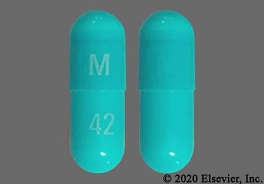 Blue Capsule M 42 - Clindamycin Hydrochloride 300mg Capsule
