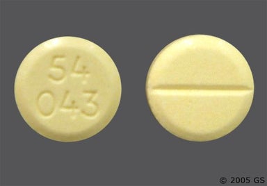 Yellow Round 54 043 - Azathioprine 50mg Tablet