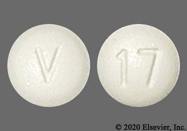 White Round 17 And V - Zafirlukast 20mg Tablet