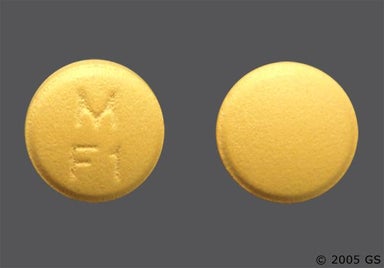 Yellow Round M F1 - Famotidine 20mg Tablet