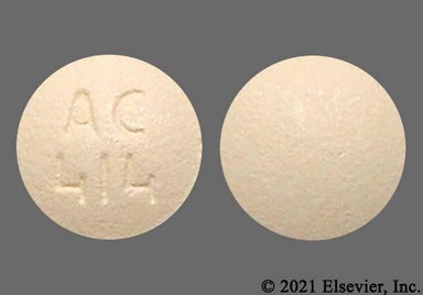 Yellow Round Ac 414 - Ramelteon 8mg Tablet