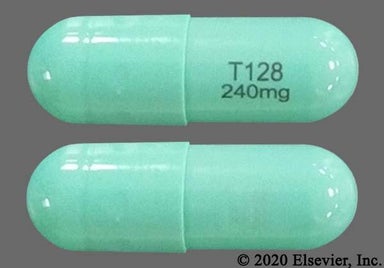 Green Capsule T128 240mg - Dimethyl Fumarate 240mg Delayed-Release Capsule