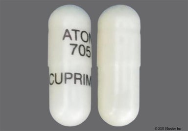 White Cuprimine Aton 705 - Penicillamine 250mg Capsule
