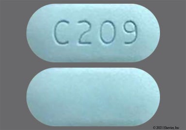 Blue Oblong C209 - Emtricitabine/Tenofovir Disoproxil Fumarate 200mg-300mg Tablet