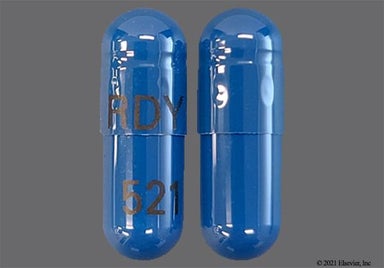 Blue Capsule RDY 521 - Atomoxetine 40mg Capsule