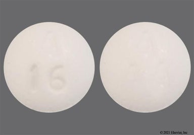 White Round A 16 - Clonidine Hydrochloride 0.1mg Extended-Release Tablet