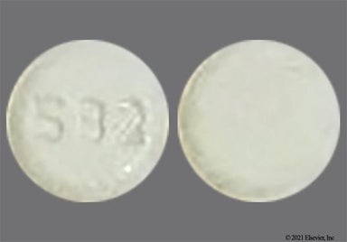 White Round 582 - Liothyronine Sodium 5mcg Tablet