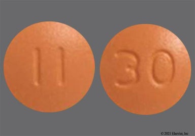Brown Round 11 And 30 - Chlorpromazine Hydrochloride 25mg Tablet
