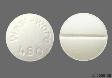White Round West-ward 480 - Propylthiouracil 50mg Tablet