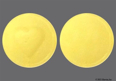 Yellow Round Logo - Aspirin 81mg Enteric Coated Tablet