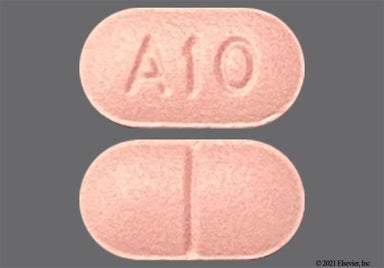 Purple Oblong A10 - Colchicine 0.6mg Tablet