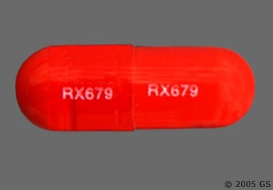 Orange Capsule RX679 RX679 - Seconal Sodium 100mg Capsule