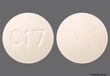White Round C17 - Butalbital/Acetaminophen/Caffeine 50mg-325mg-40mg Tablet