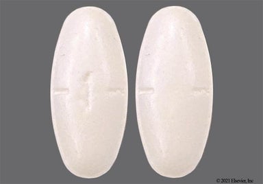 White Oval 1 - Gemfibrozil 600mg Tablet