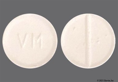 White Round Vm - Methimazole 5mg Tablet
