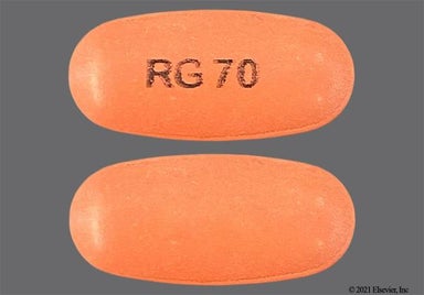 Red-Brown Oval Rg70 - Mesalamine 1.2g Delayed-Release Tablet
