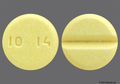 Yellow Round 10 14 - Phytonadione 5mg Tablet