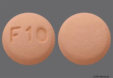 Beige Round F10 - Fluphenazine Hydrochloride 10mg Tablet