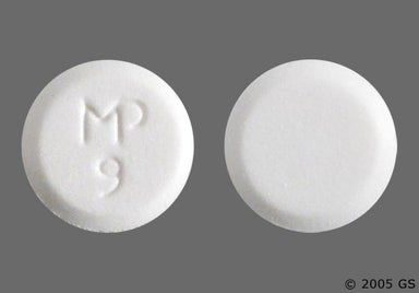 White Round LOGO 9 - Atenolol 25mg Tablet