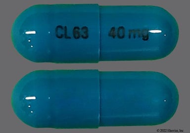 Blue Cl63 40 Mg - Ziprasidone Hydrochloride 40mg Capsule