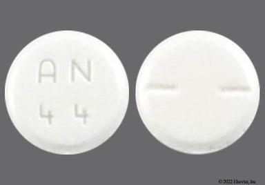 White Round An 44 - Primidone 50mg Tablet