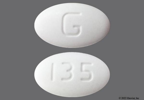 White Oval 135 And G - Abiraterone Acetate 250mg Tablet