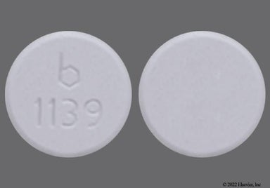 White Round Logo 1139 - Lanthanum Carbonate 1000mg Chewable Tablet