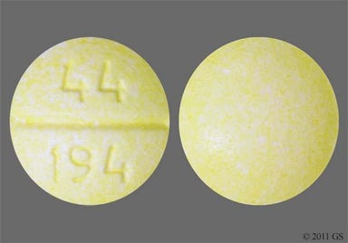 Yellow Round 44 194 - Quality Choice Allergy Relief 4mg Tablet