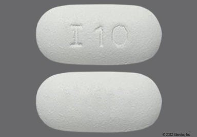 White Oblong I 10 - Ibuprofen 800mg Tablet