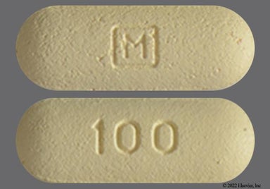 Yellow Oval 100 And M - Posaconazole 100mg Delayed-Release Tablet