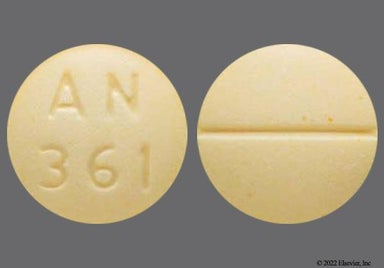 Yellow Round An 361 - Folic Acid 1mg Tablet