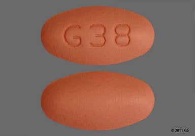 Brown Oval G38 - Trandolapril/Verapamil Hydrochloride 4mg-240mg Extended-Release Tablet