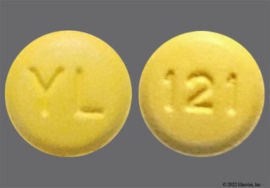 Yellow Round Yl And 121 - Letrozole 2.5mg Tablet