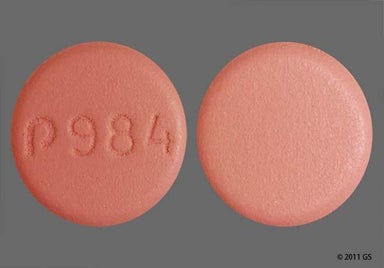 Pink Round P 984 - Nateglinide 60mg Tablet