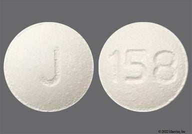 White Round J And 158 - Tolterodine Tartrate 2mg Tablet