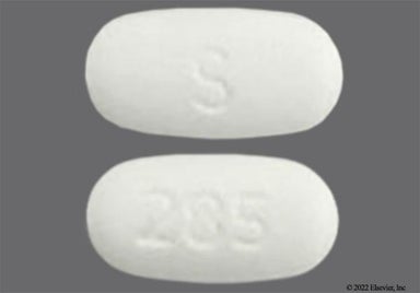 White Oblong S And 285 - Voriconazole 200mg Tablet