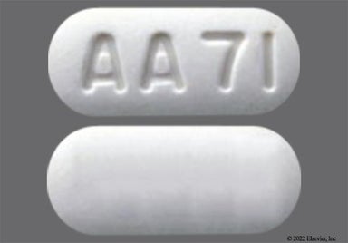 White Oblong Aa 71 - Ezetimibe/Simvastatin 10mg-20mg Tablet