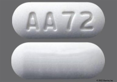 White Oblong AA 72 - Ezetimibe/Simvastatin 10mg-40mg Tablet