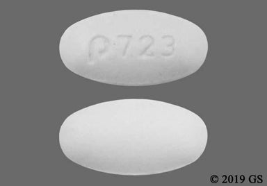 Red And White Oblong P723 - Zileuton 600mg Extended-Release Tablet