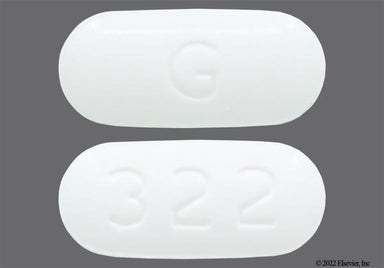 White Oblong G And 322 - Ezetimibe/Simvastatin 10mg-20mg Tablet