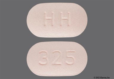 Pink Oblong Hh And 325 - Irbesartan/Hydrochlorothiazide 150mg-12.5mg Tablet