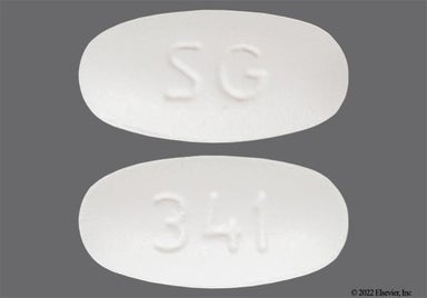 White Oval 341 And Sg - Olmesartan Medoxomil 40mg Tablet
